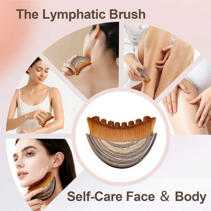 Escova de Drenagem Linfática Facial | Contorno e Definição do Rosto ✅
